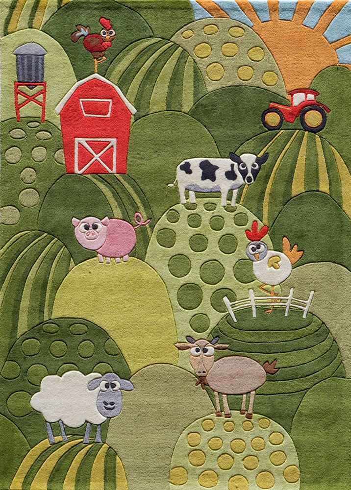 Contemporary LMOJULMJ11 Area Rug - Lil Mo Whimsy Collection 