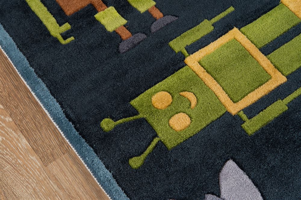 Contemporary LMOJULMJ-1 Area Rug - Lil Mo Whimsy Collection 