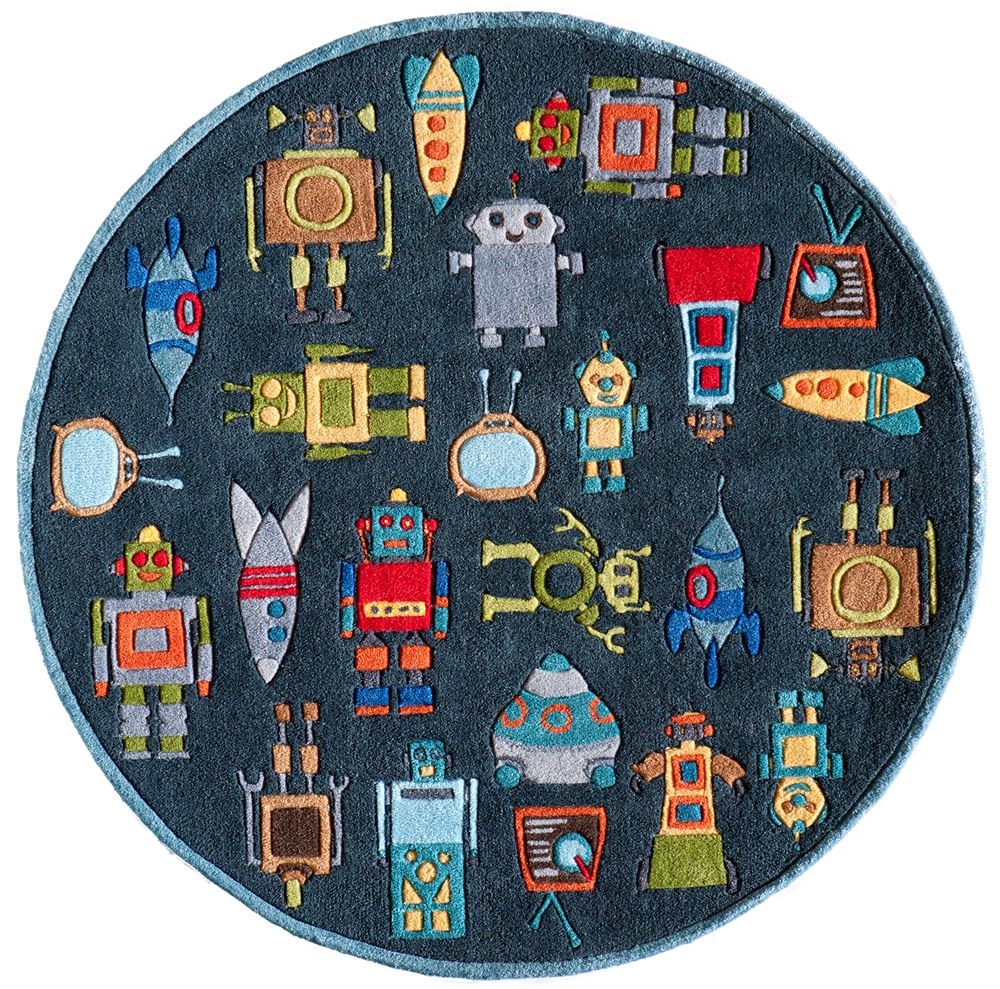 Contemporary LMOJULMJ-1 Area Rug - Lil Mo Whimsy Collection 