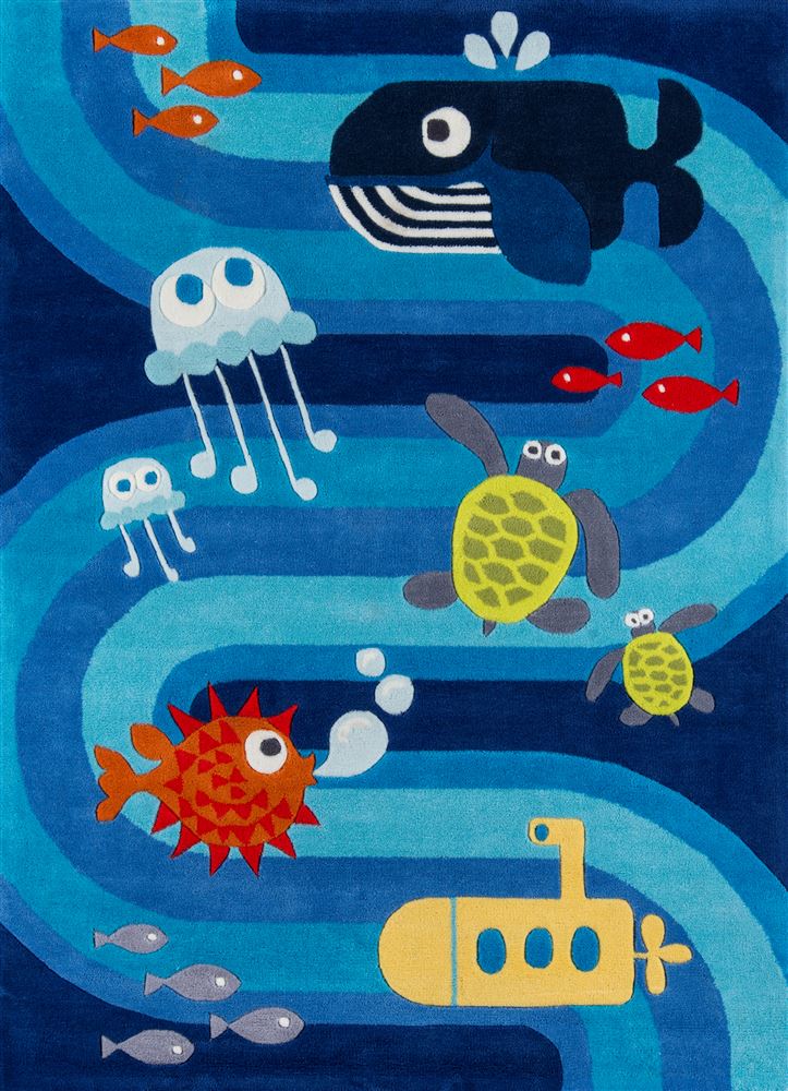 Contemporary Lmojulmj21 Area Rug - Lil Mo Whimsy Collection 