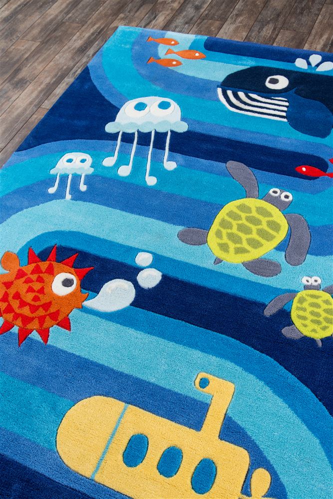 Contemporary LMOJULMJ21 Area Rug - Lil Mo Whimsy Collection 
