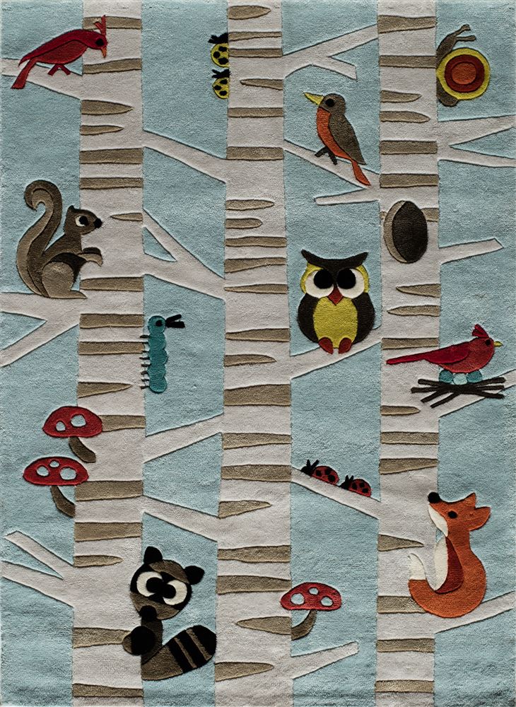 Contemporary LMOJULMJ29 Area Rug - Lil Mo Whimsy Collection 