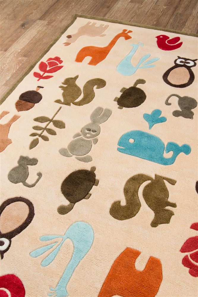 Contemporary LMOJULMJ-2 Area Rug - Lil Mo Whimsy Collection 