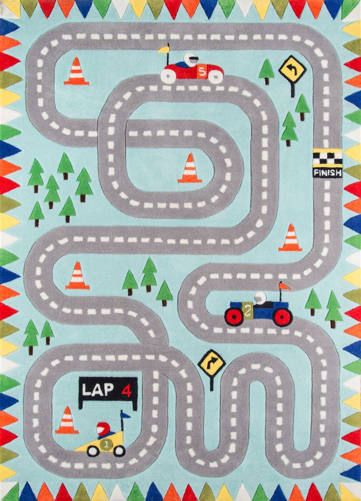 Contemporary LMOJULMJ34 Area Rug - Lil Mo Whimsy Collection 