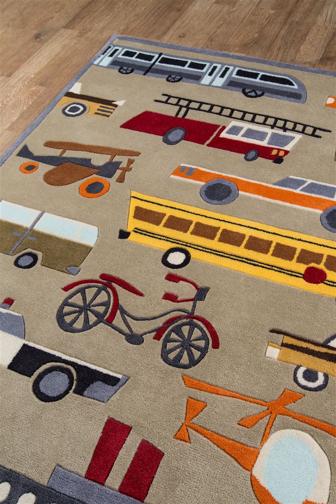 Contemporary LMOJULMJ-8 Area Rug - Lil Mo Whimsy Collection 