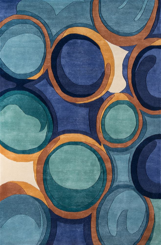 Contemporary Newwanw133 Area Rug - New Wave Collection 