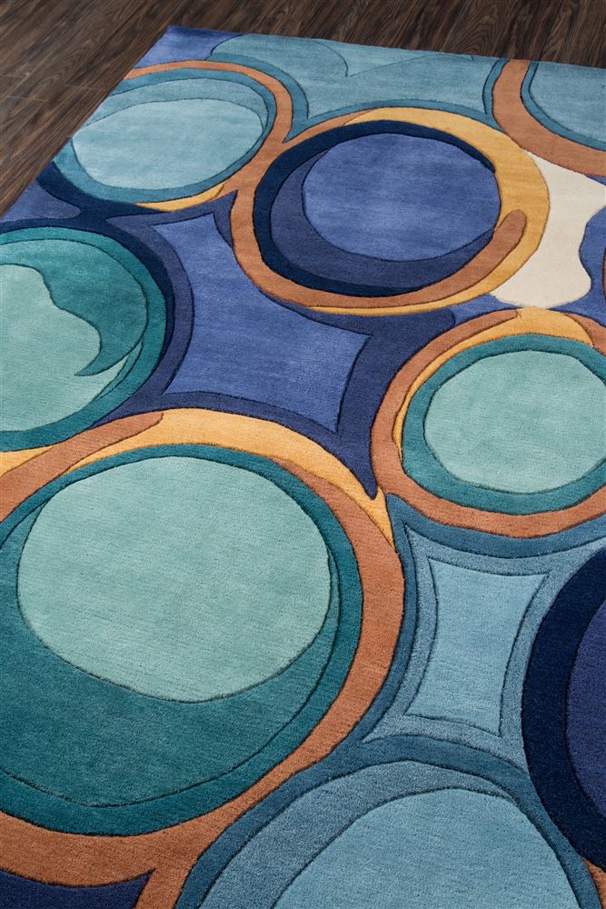 Contemporary NEWWANW133 Area Rug - New Wave Collection 
