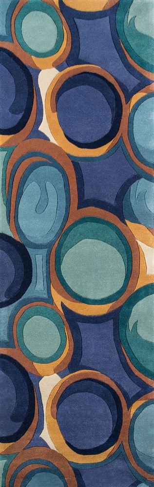 Contemporary NEWWANW133 Area Rug - New Wave Collection 