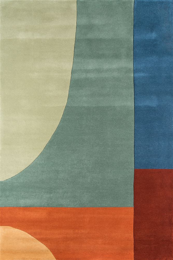 Contemporary Newwanw-15 Area Rug - New Wave Collection 