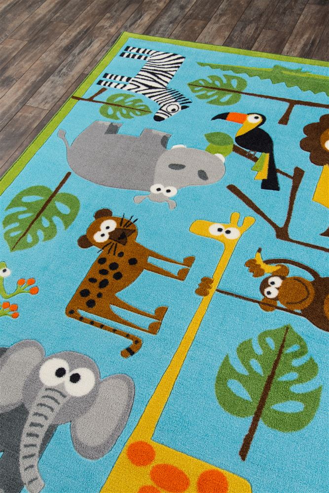 Contemporary PLAYTPLA10 Area Rug - Mini Mo Collection 