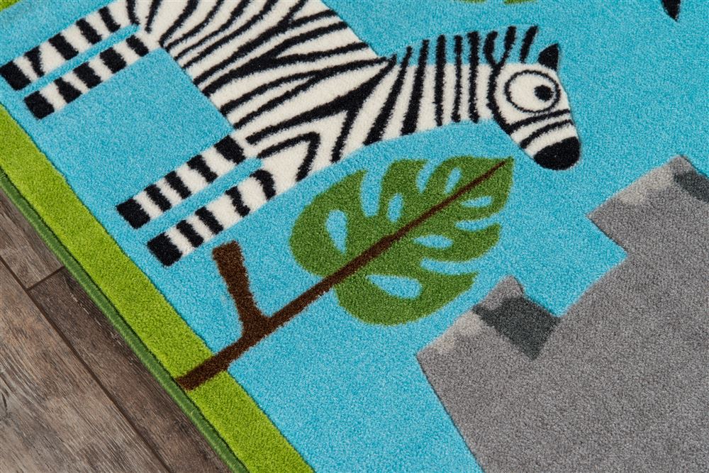 Contemporary PLAYTPLA10 Area Rug - Mini Mo Collection 