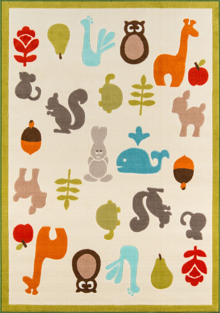 Contemporary Playtpla-1 Area Rug - Mini Mo Collection 