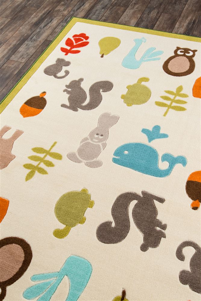 Contemporary PLAYTPLA-1 Area Rug - Mini Mo Collection 