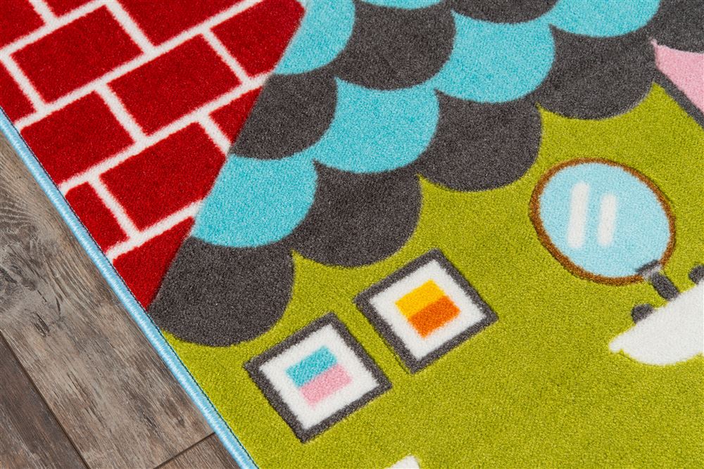 Contemporary PLAYTPLA-8 Area Rug - Mini Mo Collection 