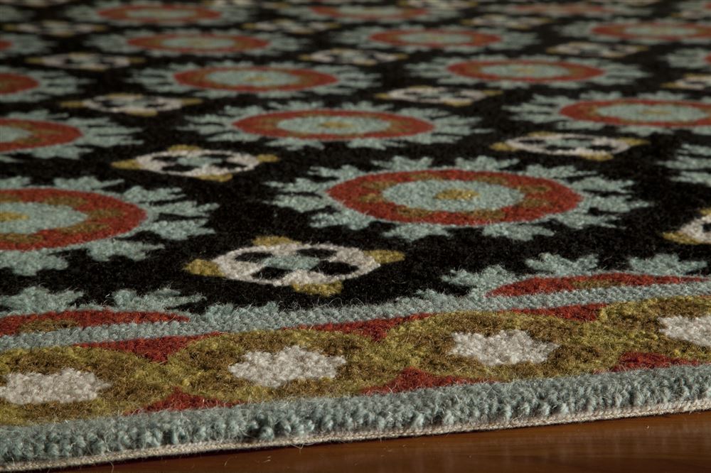 Transitional SUZHKSZI-3 Area Rug - Suzani Hook Collection 